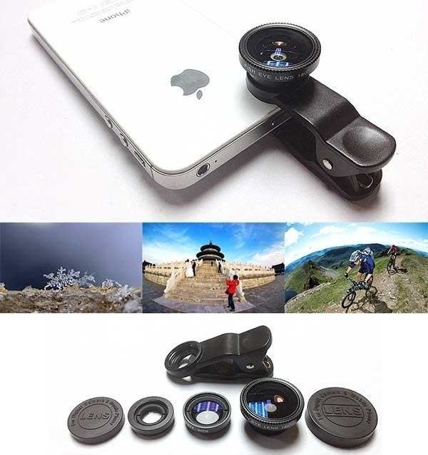 Apte AK315 OBIEKTYWY 3w1 RYBIE OKO DO TELEFONU SMARTFON uniwersalny