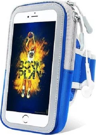 Mobilari ETUI OPASKA NA RAMIĘ DO BIEGANIA TELEFON 5.5'' NIEBIESKI