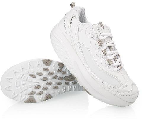 Buty FIT WALK z podeszwą kołyskową białe balansujące 42