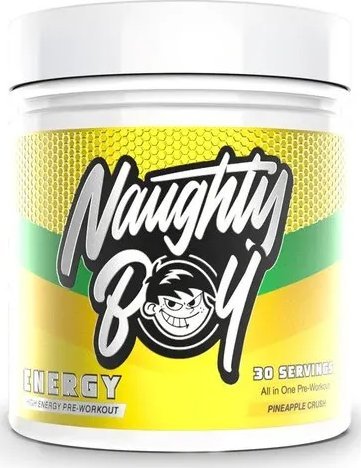 Naughty Boy - Przedtreningówka, Energy, Pineapple Crush, Proszek 390g