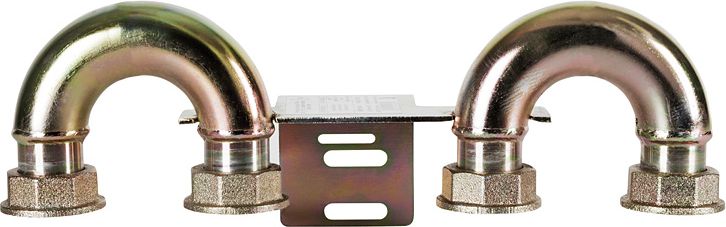 Weba Monozłącze pod gazomierz G4/6 z łukami i śrubunkami 5/4 x 5/4" (08-20-0004-23)