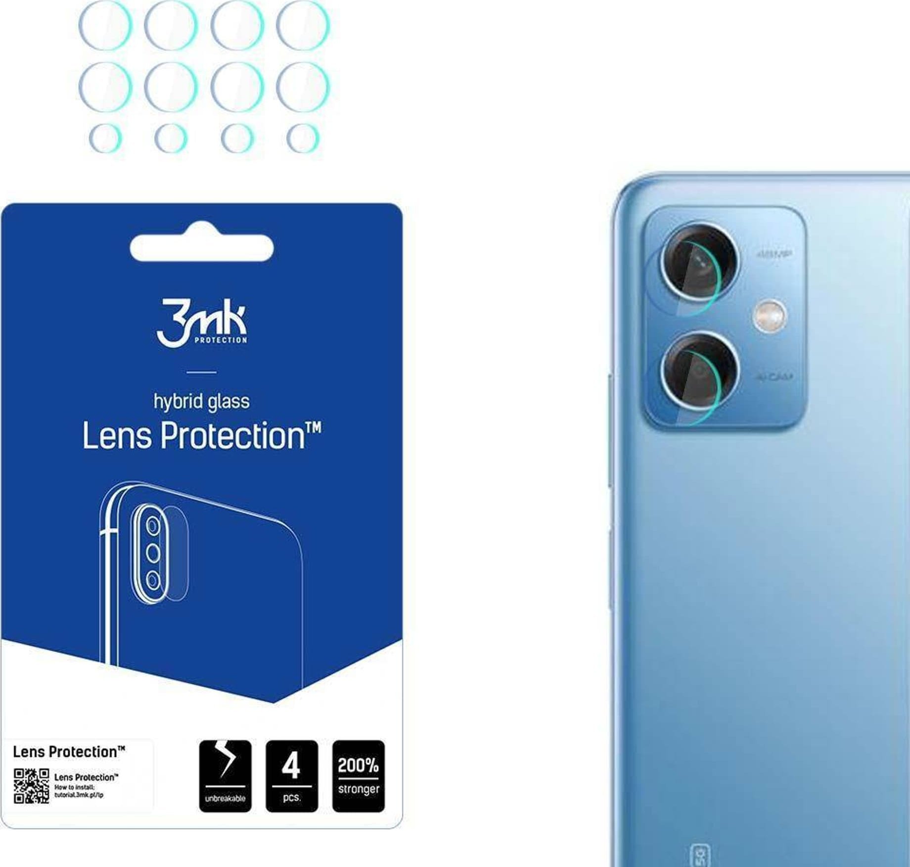 3MK Lens Protection do Xiaomi Redmi Note 12 5G