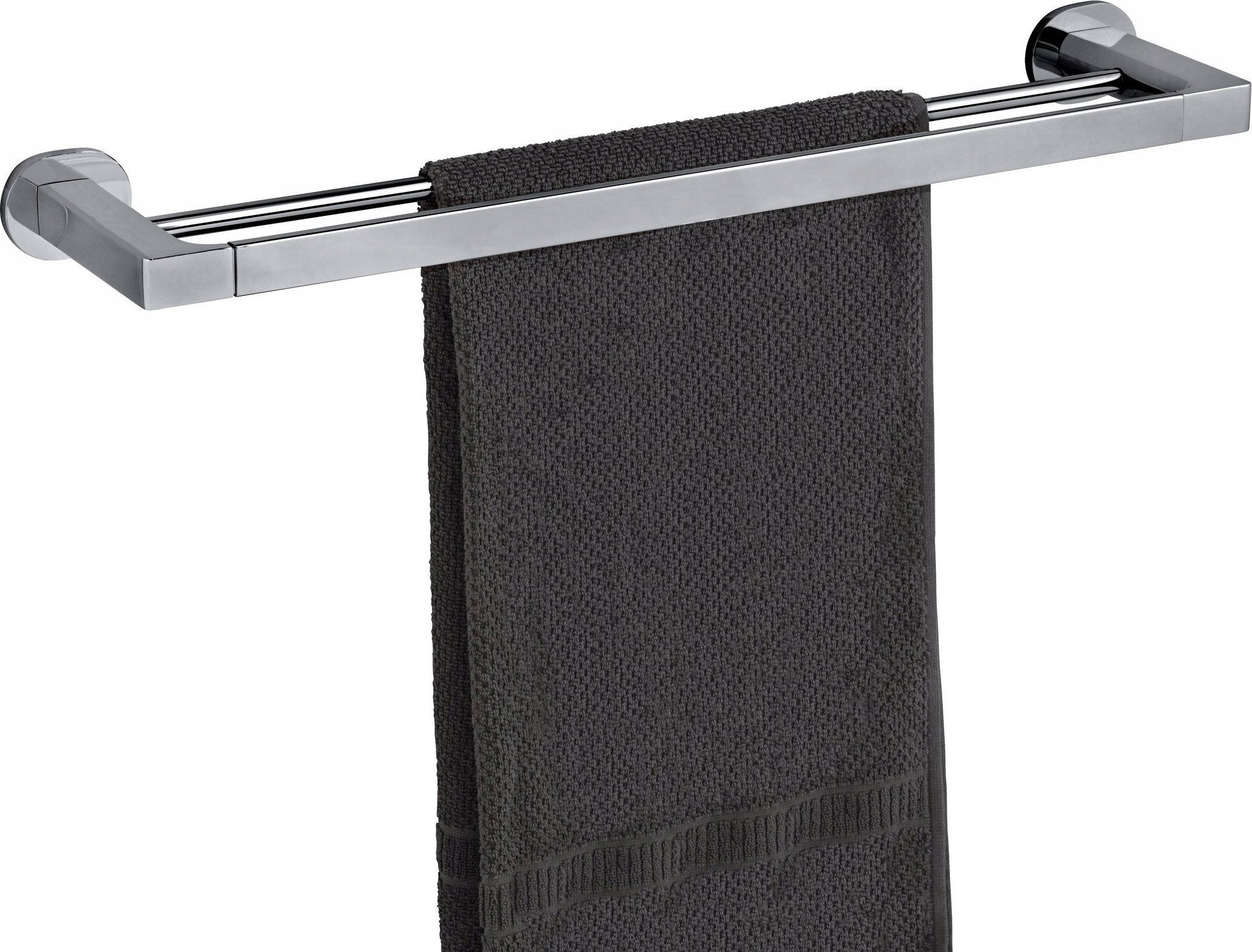 Wenko Podwójny chwyt na ręczniki MARIBOR, 60 cm, montaż bez wiercenia UV-Loc, WENKO