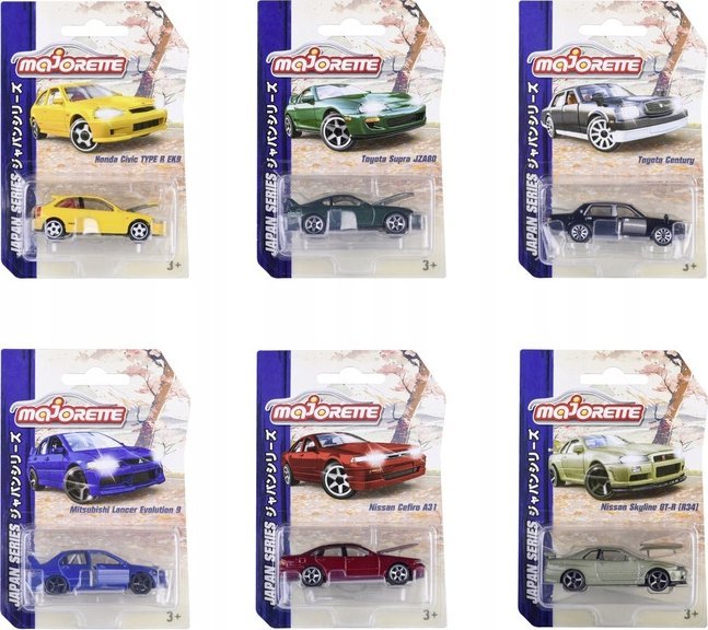 Simba AUTO OSOB MET 7CM MIX JAPAN SERIES MAJORETT B/C