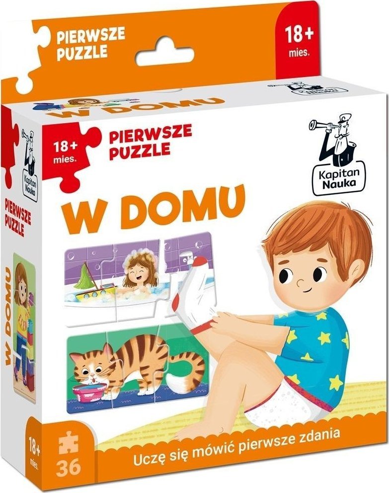 Kapitan Nauka. Pierwsze puzzle W domu