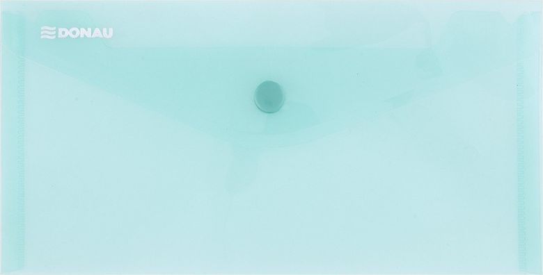 Donau Teczka kopertowa DONAU zatrzask, PP, DL, 180mikr., zielona