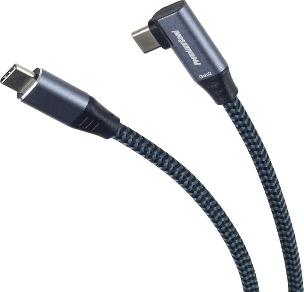 Kabel USB PremiumCord USB-C - USB-C 1 m Czerwono-niebieski (ku31cu1)