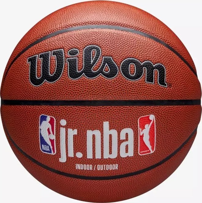 Wilson Jr NBA Fam Logo Auth In Out Ball WZ2018401XB Brązowe 6