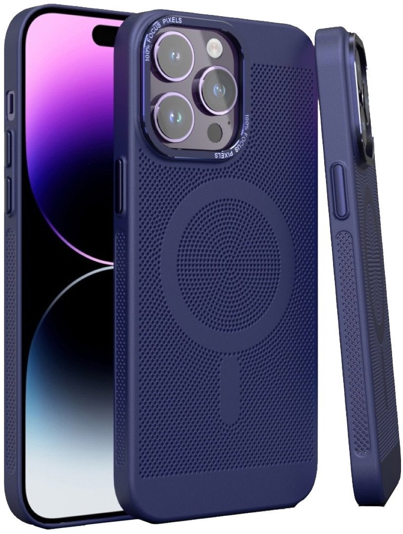 Etui Magnetyczne MAGSAFE SUPERO DotMagsafe do iPhone 14 Pro, Niebieskie