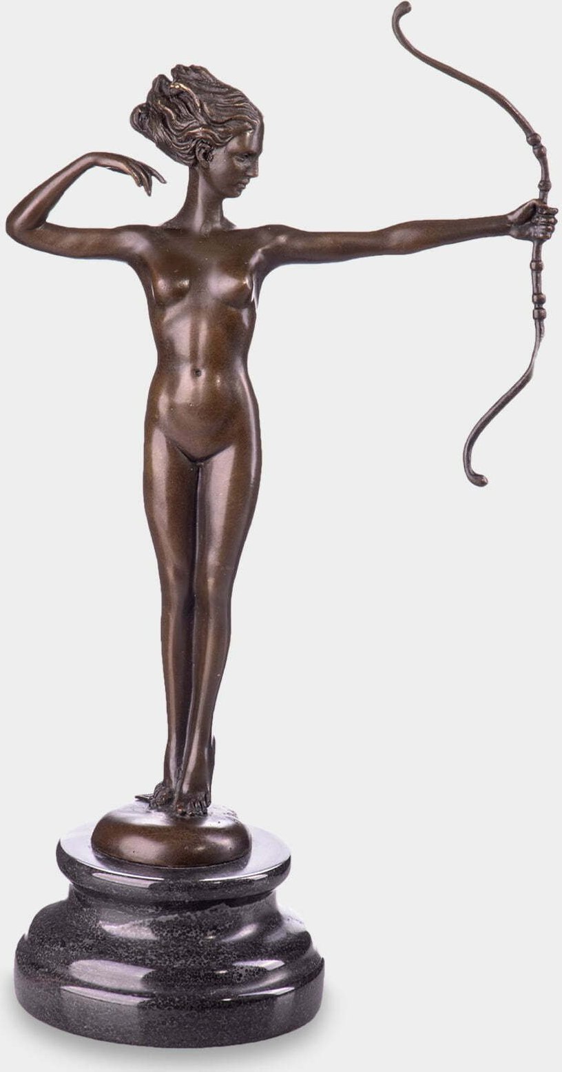 rzezbyzbrazu Kobieta Strzelająca z Łuku Rzeźba z Brązu