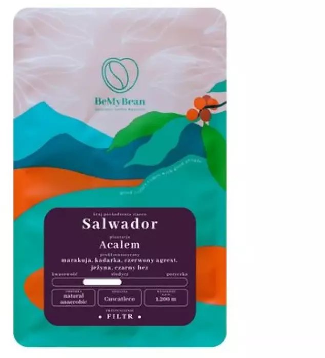 Kawa ziarnista BeMyBean kawa ziarnista Salwador Acalem Filtr Naturalny Anaerobowy 250 g