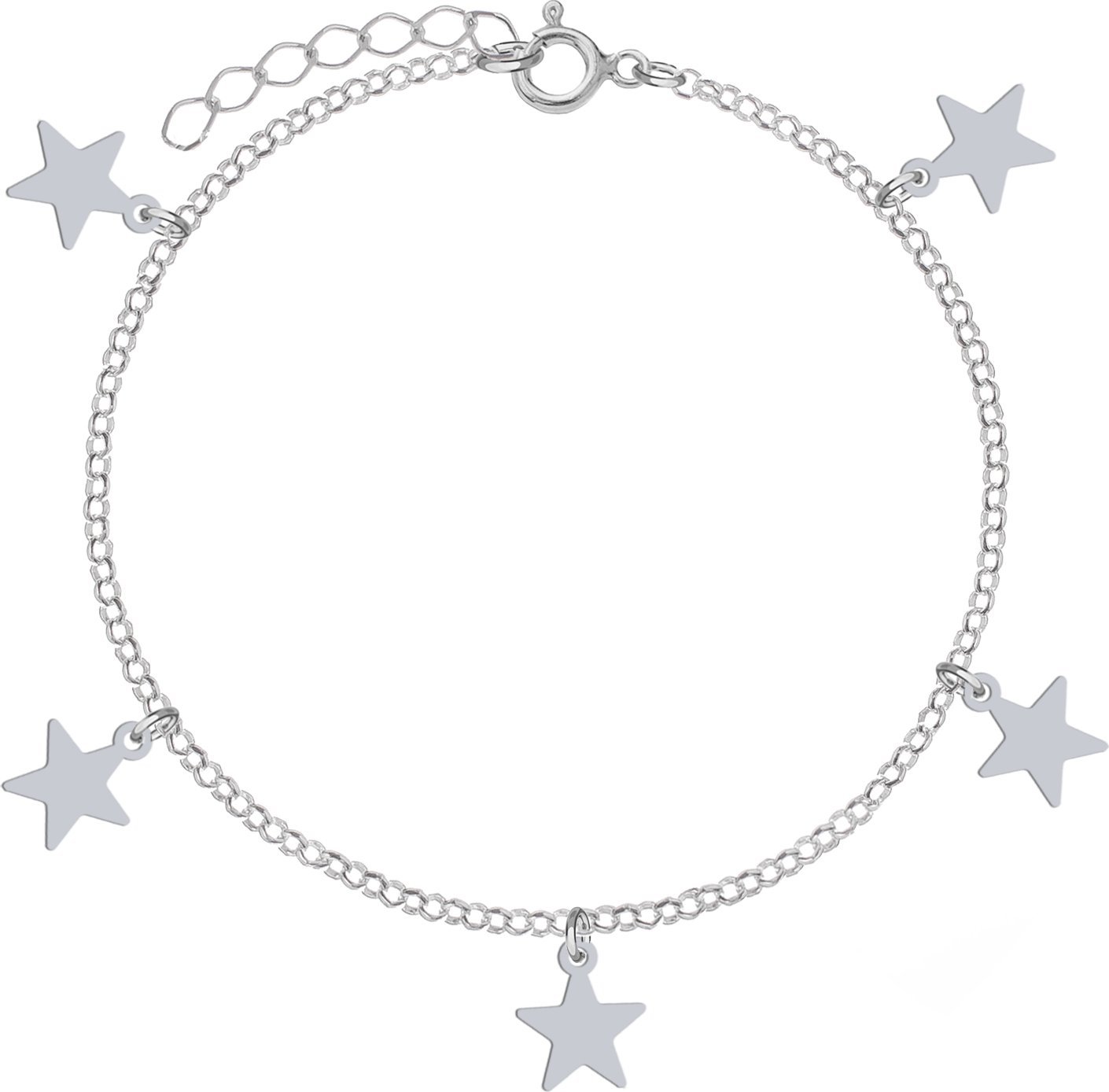 Radziszewska Jewellery Bransoletka Srebrna z gwiazdami Boże Narodzenia