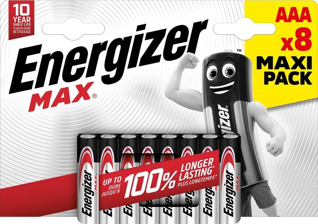 Energizer BATERIE ENERGIZER MAX AAA LR03 /8 ECO