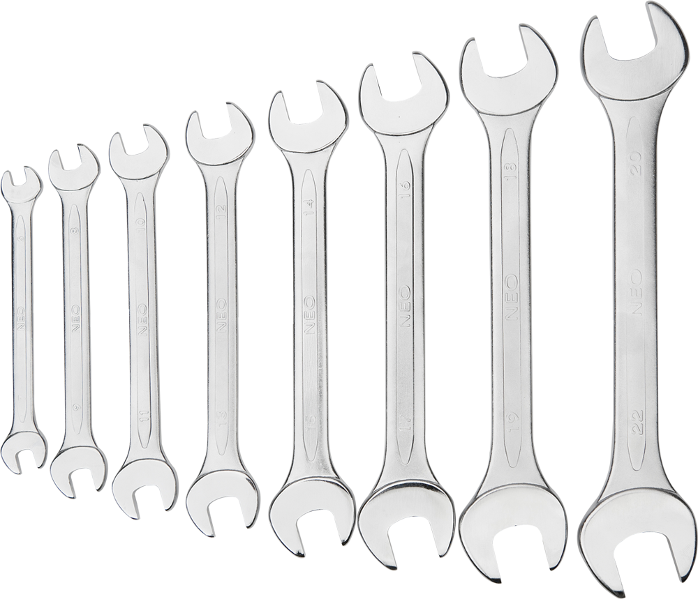Neo Zestaw kluczy płaskich 6-22mm 8szt. (09-851)