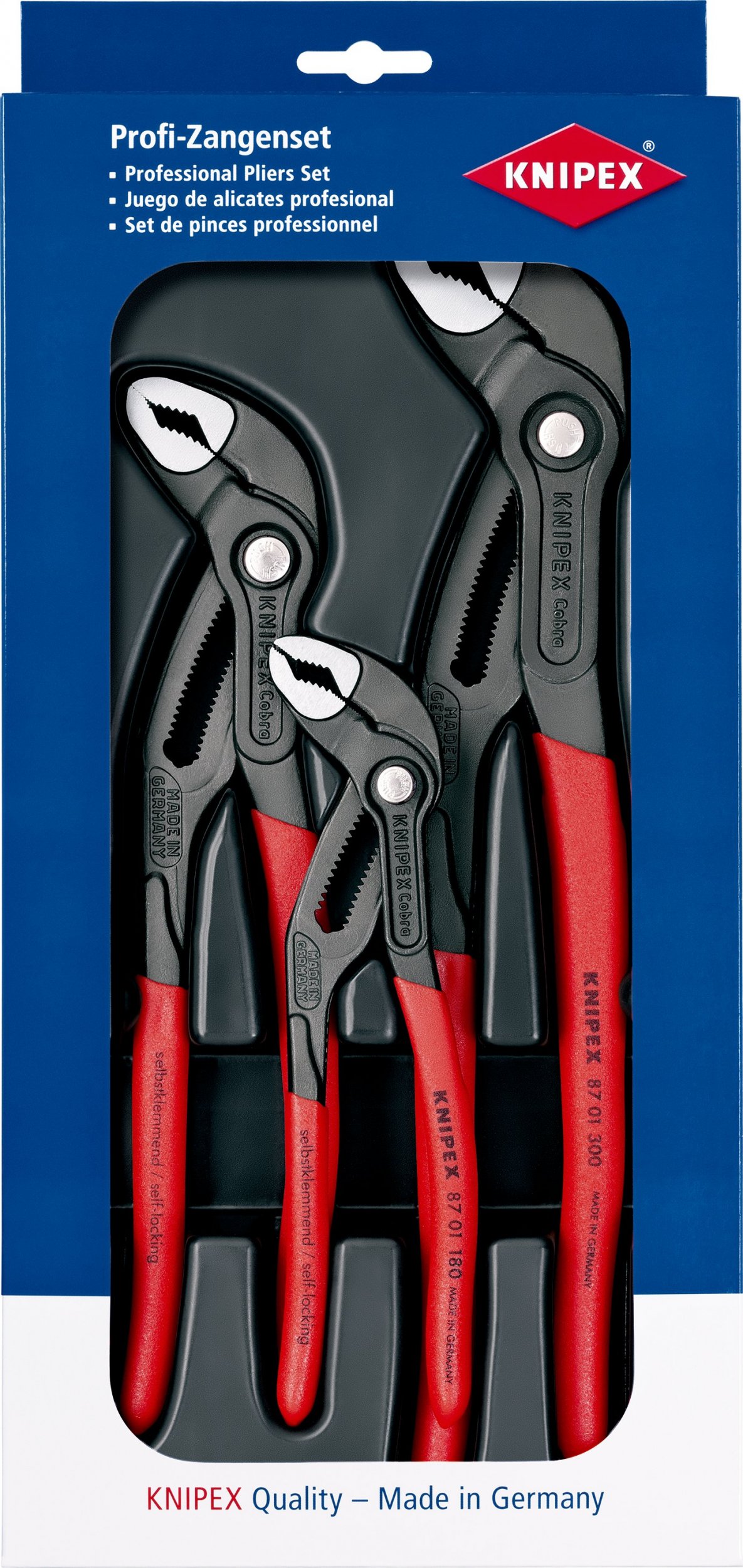 Knipex Zestaw szczypiec Cobra 3 sztuki (00 20 09 V02)