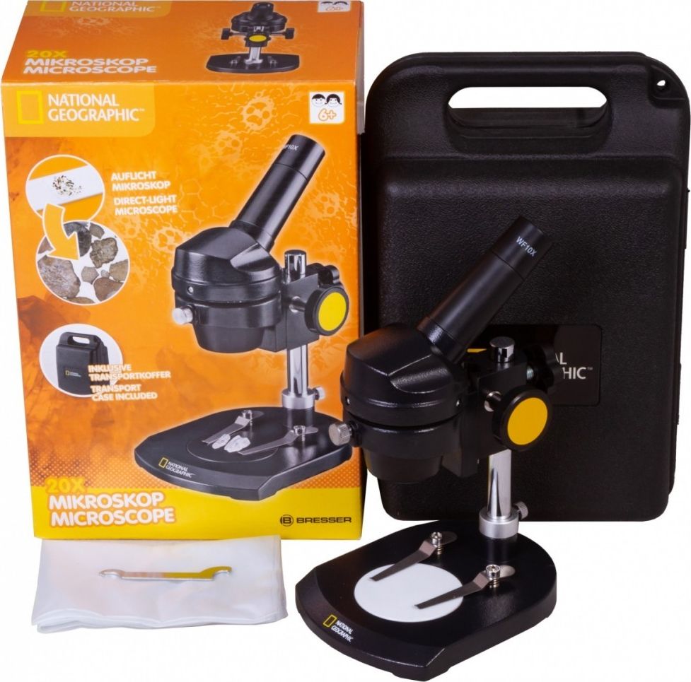 Mikroskop Bresser MikroskopBresser National Geographic 20x, monokularowy