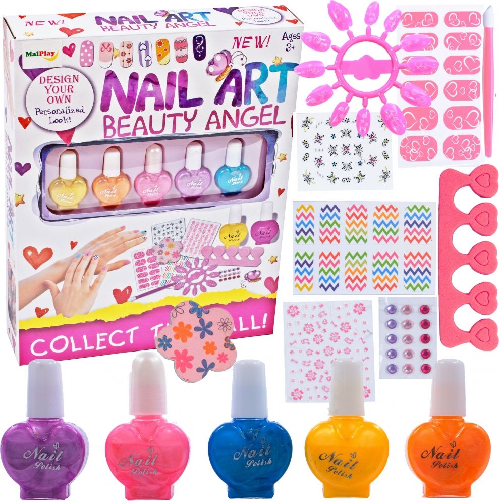 MalPlay Zestaw do pielęgnacji paznokci Manicure studio salon