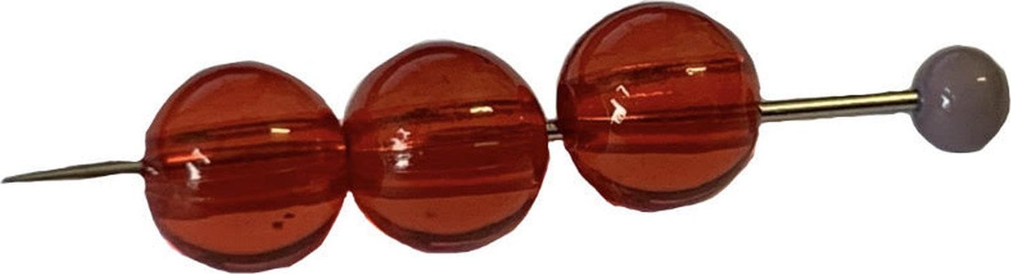 kufer-pasmanteria.pl Korale Akrylowe Kula 10mm (14szt) Czerwony