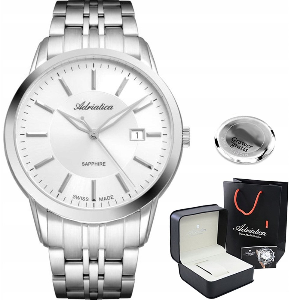 Zegarek Adriatica Zegarek męski VALIO z GRAWEREM