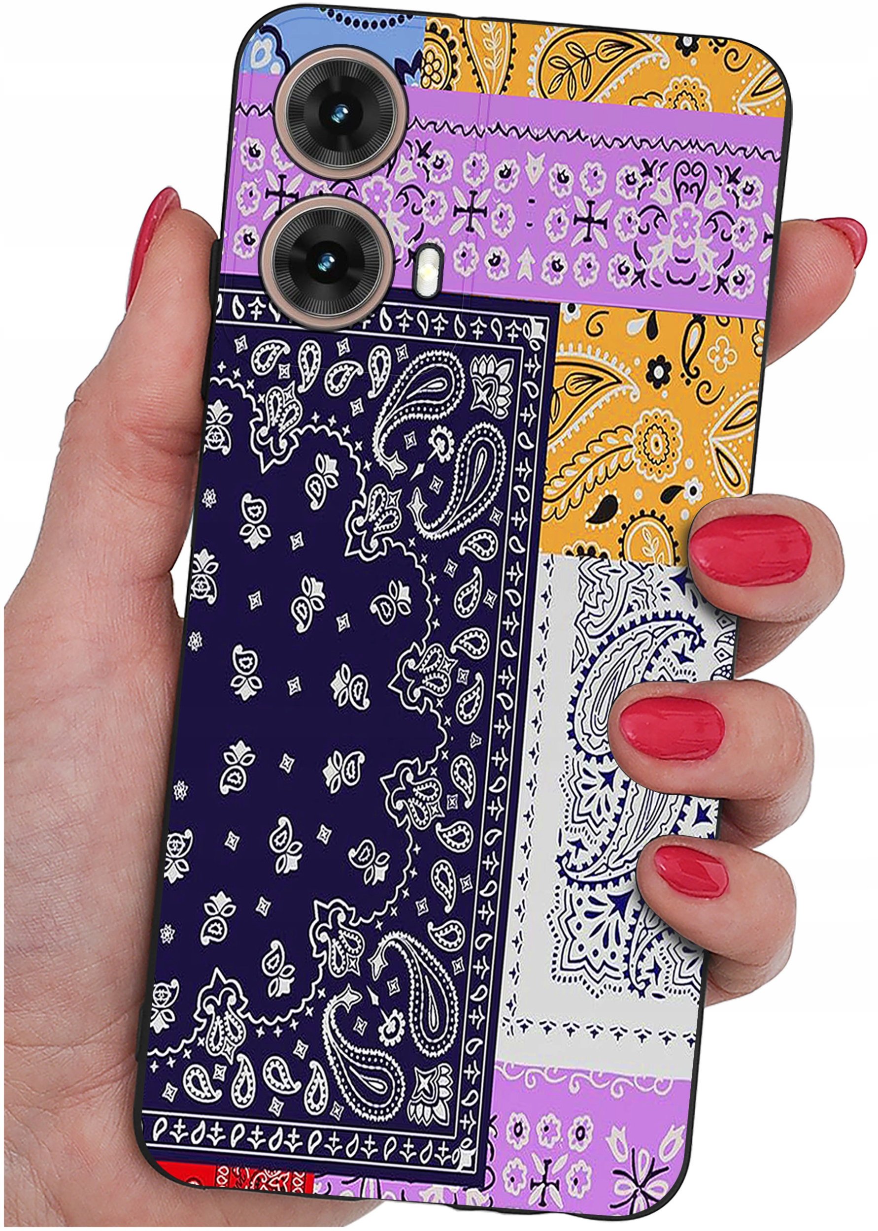 Etui do Motorola Moto G85 5G WZORY |SILIKONOWE MATT CASE