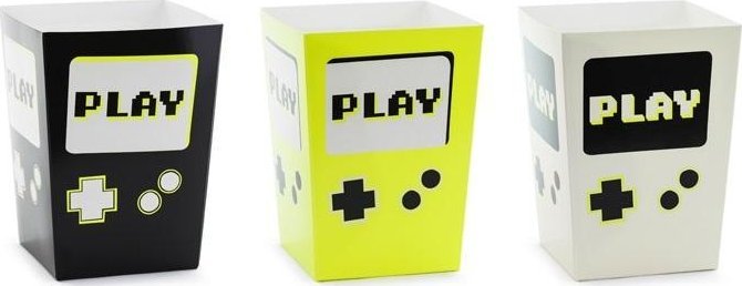 Pudełka na popcorn Play, 7x7x12 cm 6szt