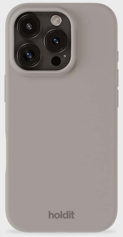 HoldIt Silicone, Cover, Apple, iPhone 16 Pro, 16 cm (6.3"), Taupe