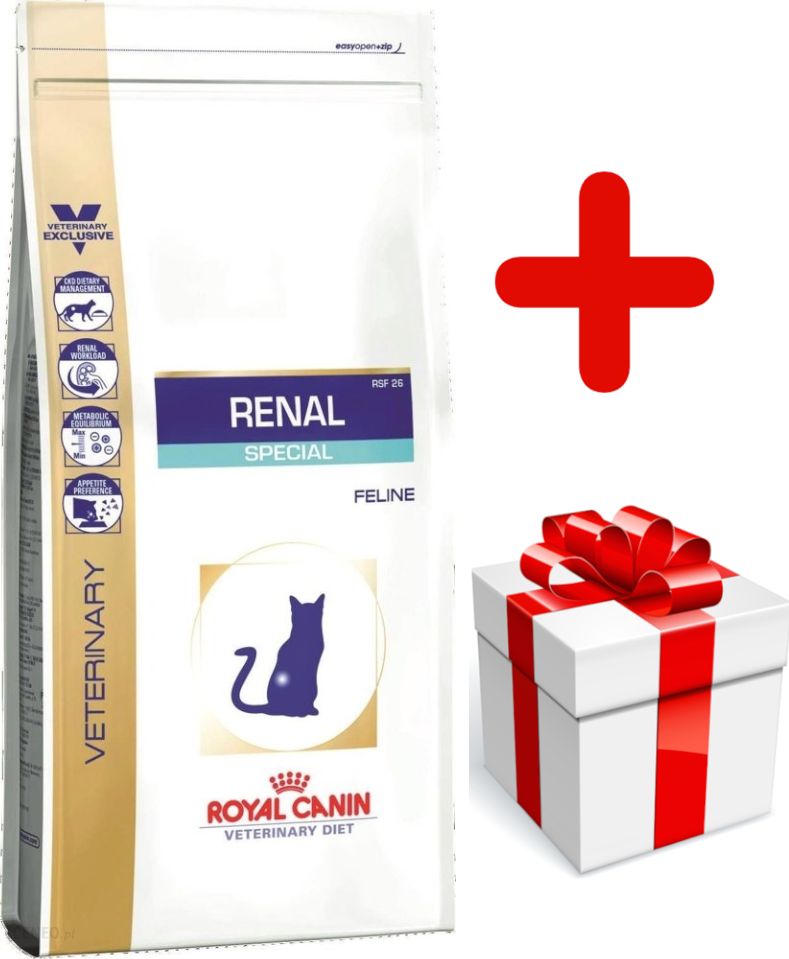 Royal Canin ROYAL CANIN Renal Special Feline RSF 26 4kg + niespodzianka dla kota GRATIS!