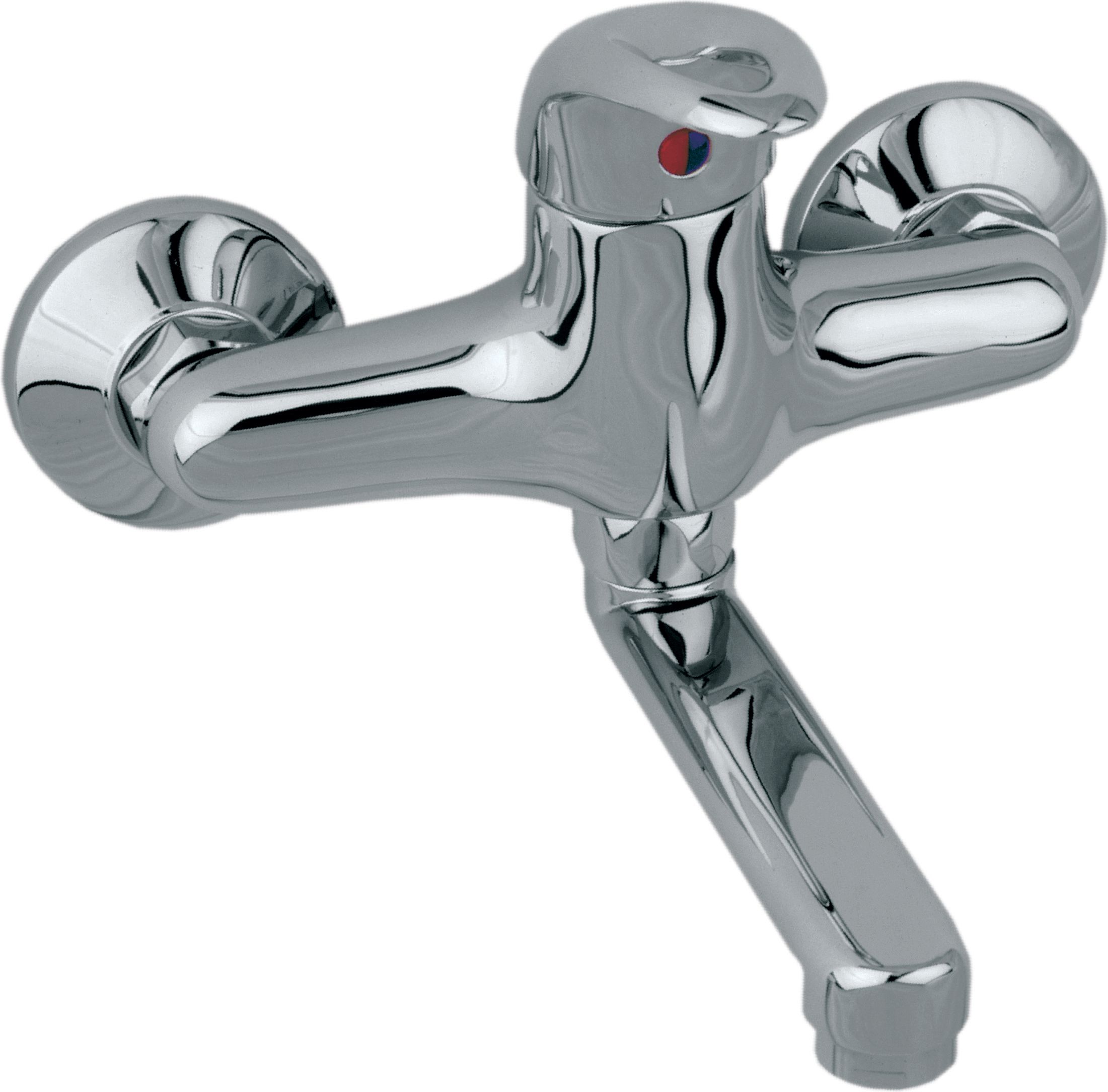 Bateria umywalkowa KFA Jaspis ścienna chrom (540-810-00)