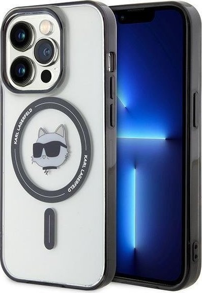 Karl Lagerfeld Karl Lagerfeld KLHMP15XHCHNOTK iPhone 15 Pro Max 6.7" transparent hardcase IML Choupette`s Head MagSafe
