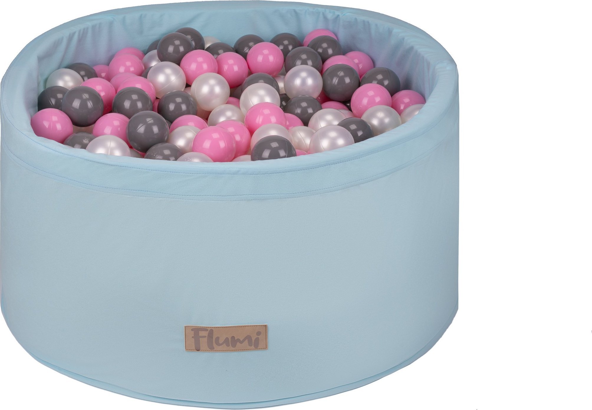 Blomster Suchy basen BŁĘKITNY + PIŁKI RÓŻOWE-SZARE-PERŁOWE