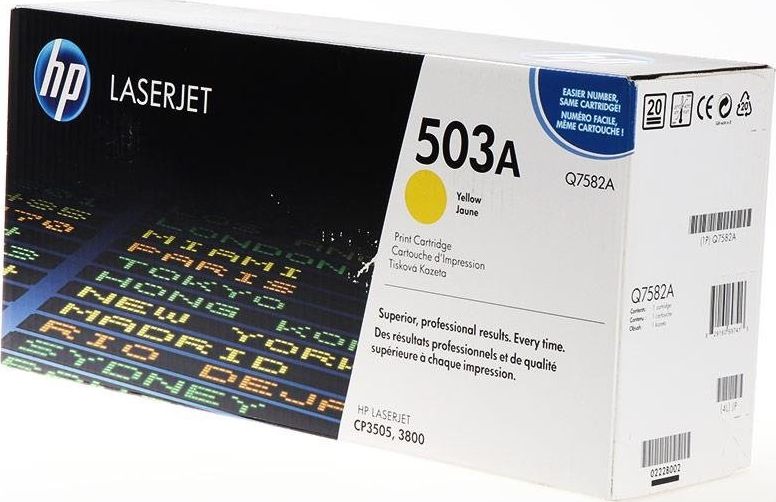Toner HP 503A Yellow Oryginał (Q7582A)