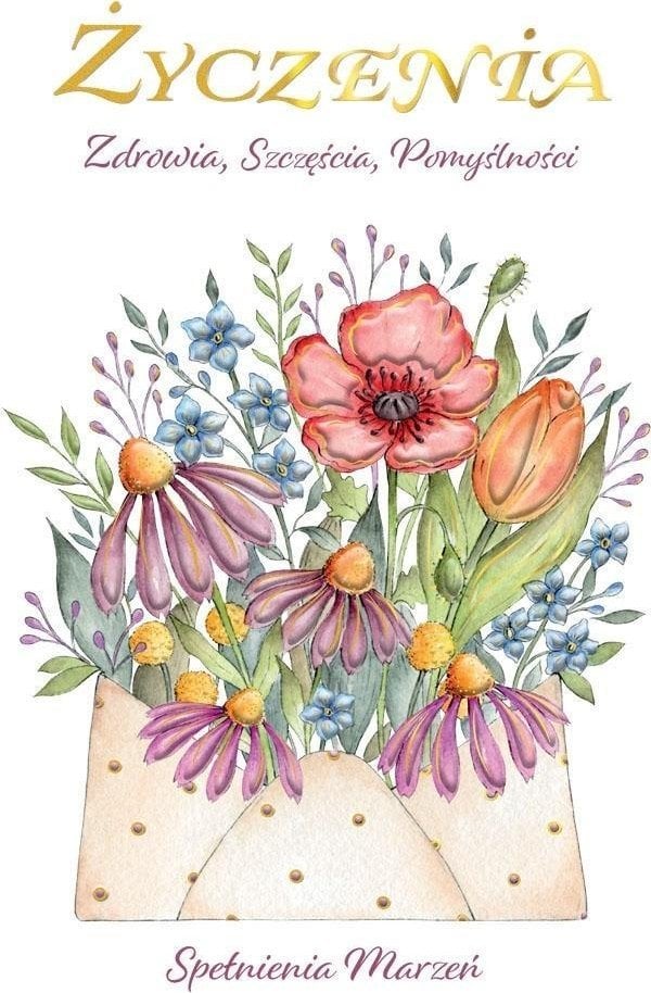 Karnet B6 Koperta z kwiatami