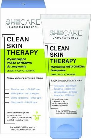 SHECARE_Wysuszająca pasta cynkowa 90g
