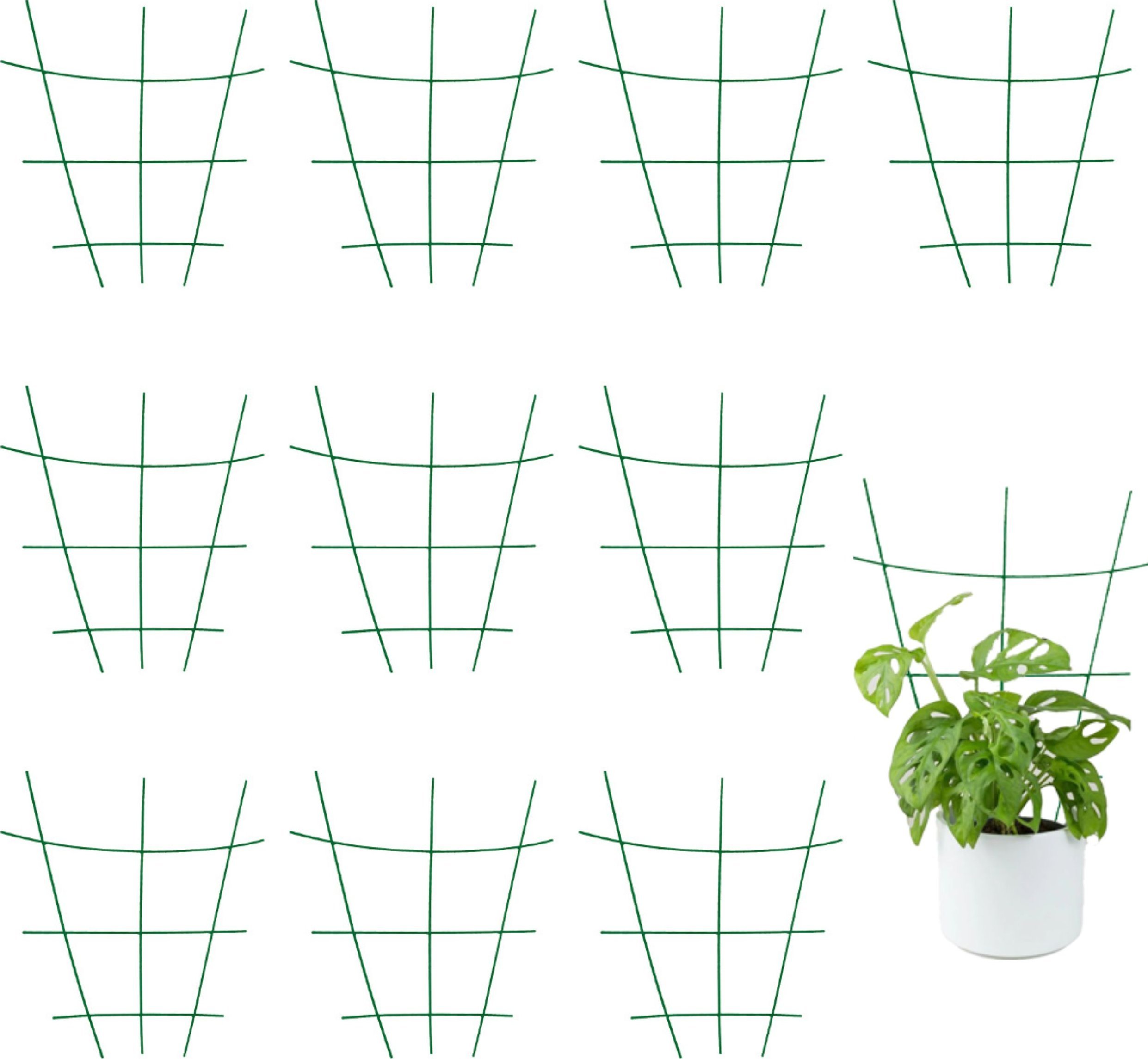 Kadax 10x Podpora doniczkowa Podpórka do roślin, kwiatów