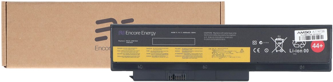 Nowa bateria Encore Energy do LenovoThinkPad x220 x220i x230 x230i 48Wh 11.1V 4300mAh 45N1024 45N1025