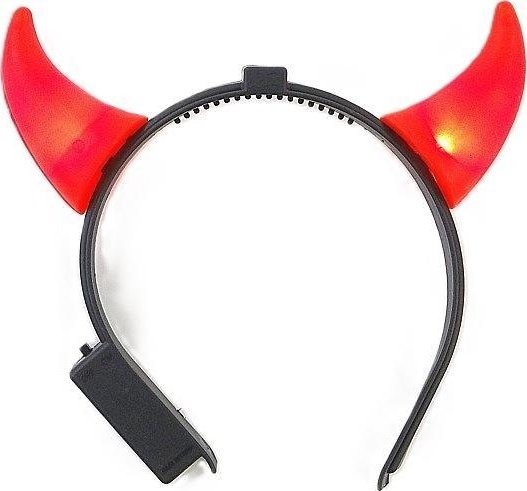 Opaska rogi diabełka ze światłem