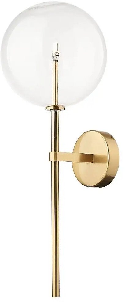 Ścienny szklany kinkiet MILAN W0606-01A-2GAC do salonu kule złoty