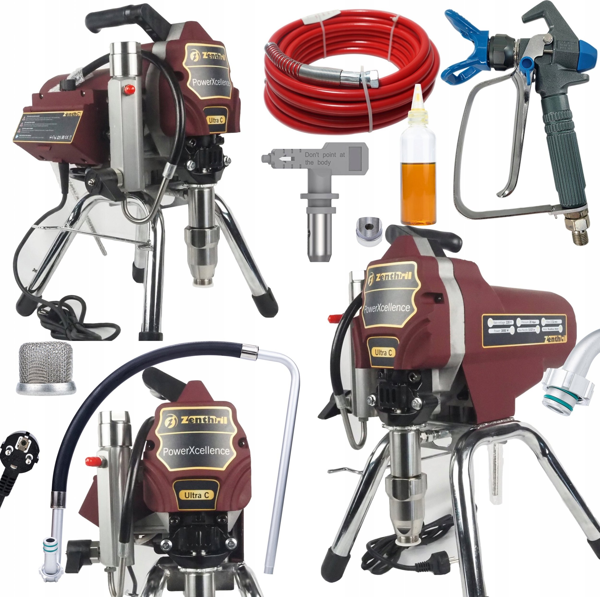 Rosfix Agregat malarski Zenthril Ultra C, 3000W 20Mpa 0,031", 3,5L/min, seria PowerXcellence