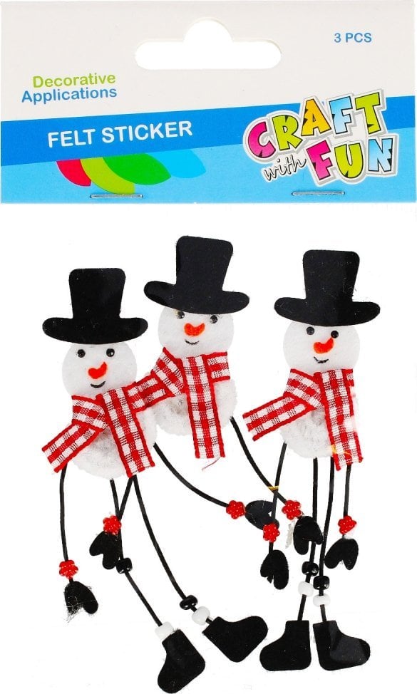 Craft with Fun OZDOBA BN FILC BALWANKI SPRZYL 3SZT CF PBH12/144