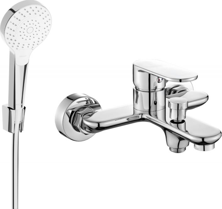 Mexen Mexen Milo R05 bateria wannowa z zestawem prysznicowym, chrom - 7133R05-00