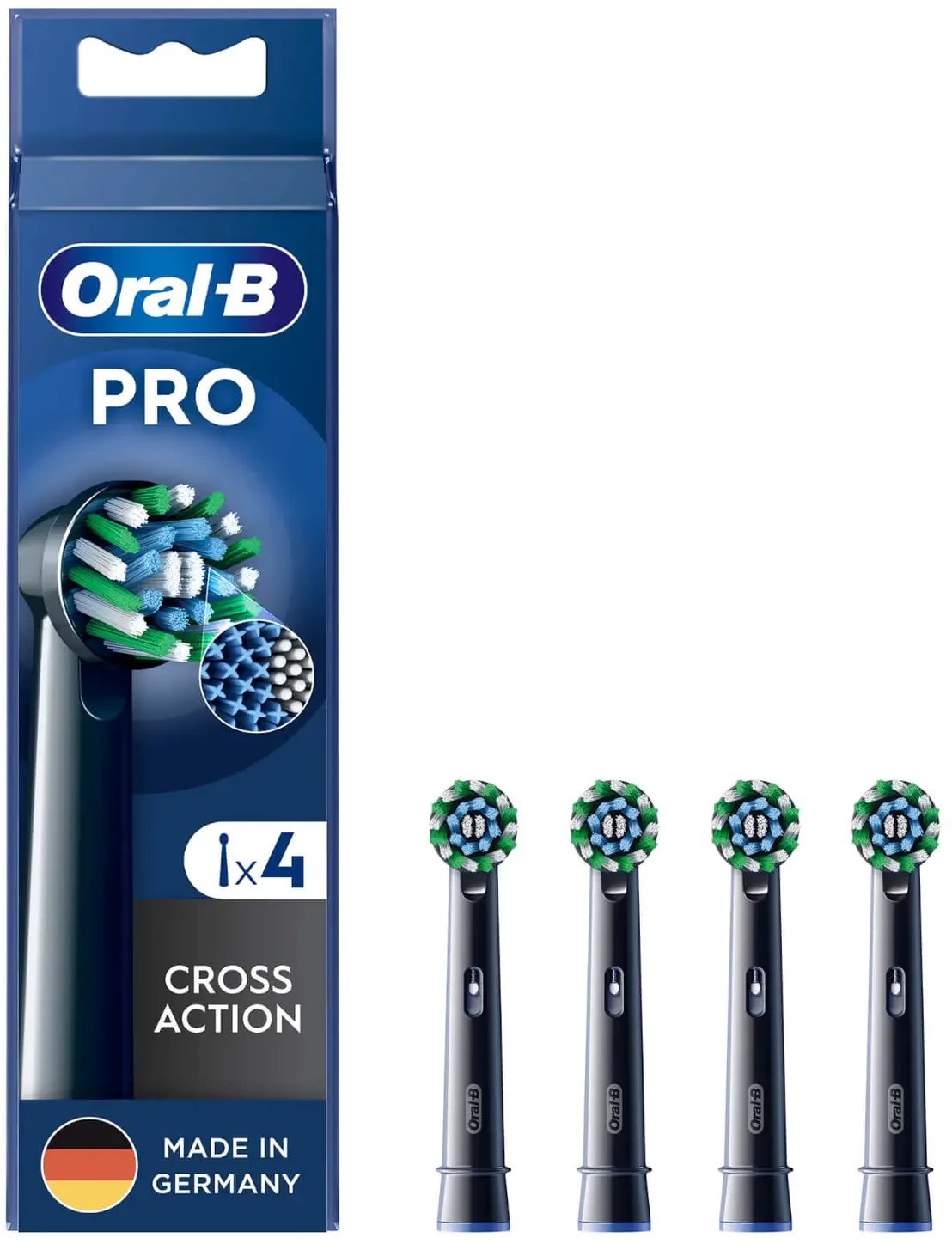 Oral-B Sonic toothbrush head 860236 / 4x Cross Black