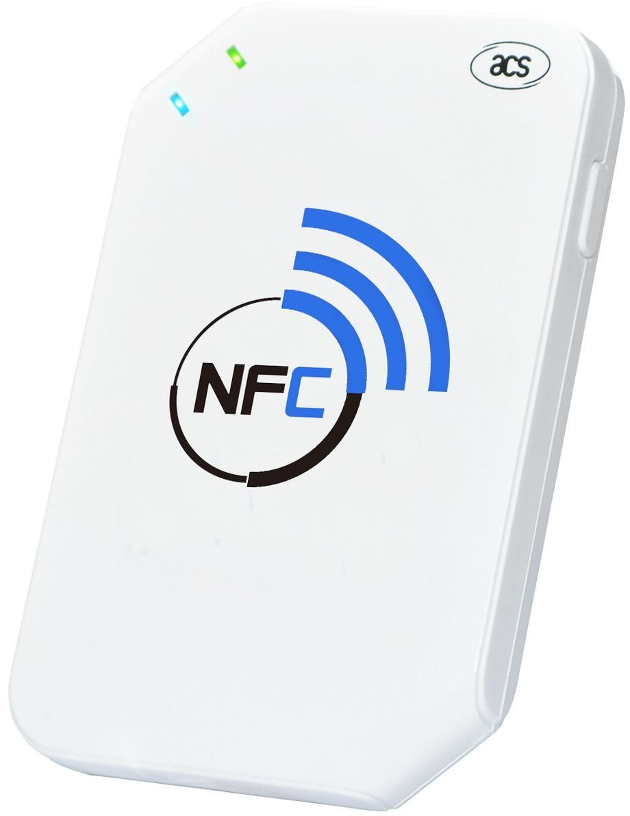 Czytnik ACS ACS ACR1255U-J1 czytnik do kart chipowych Bateria USB 1.1 Biały