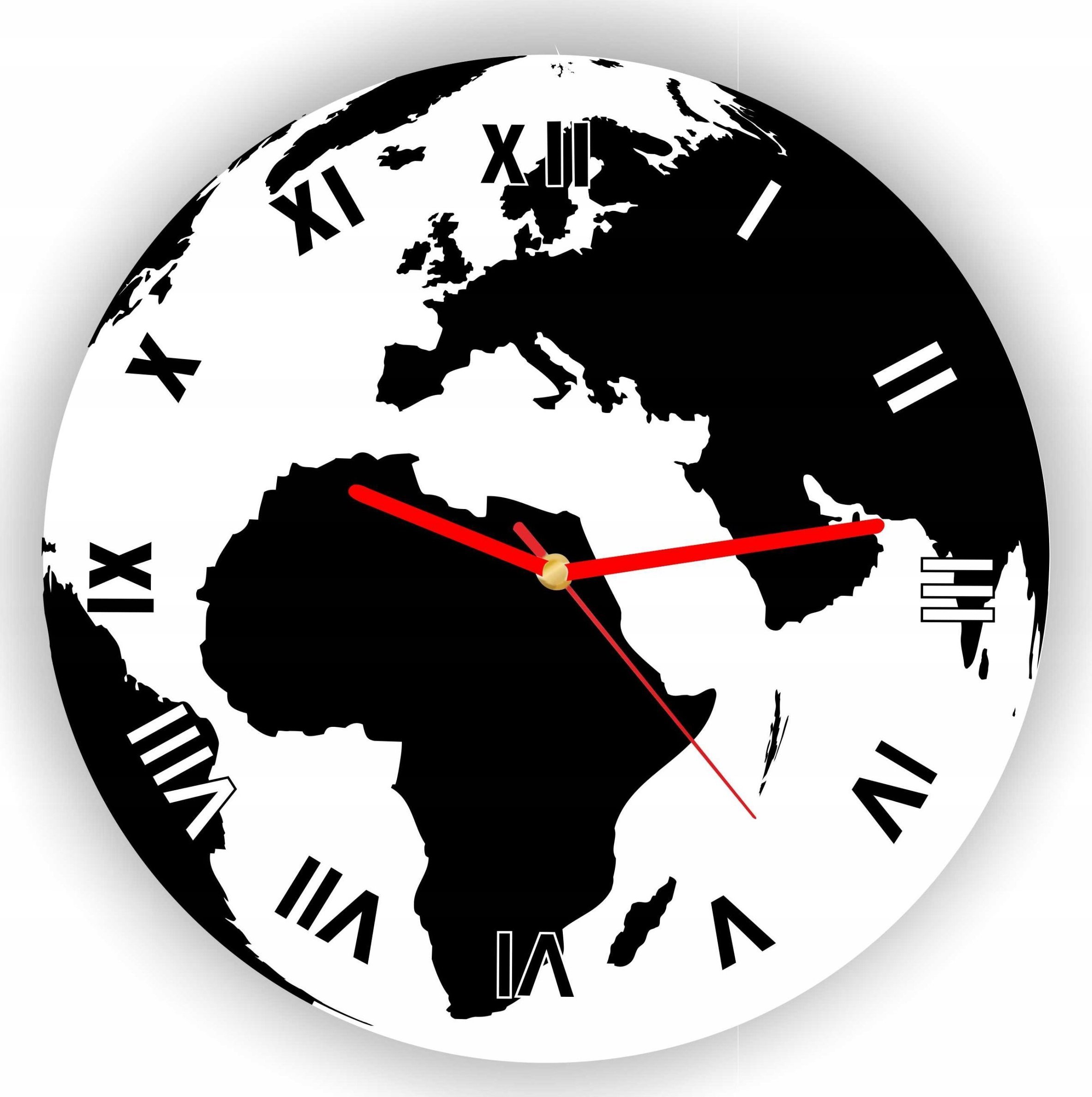 naSciane Zegar ścienny mapa świata kula ziemska do salonu