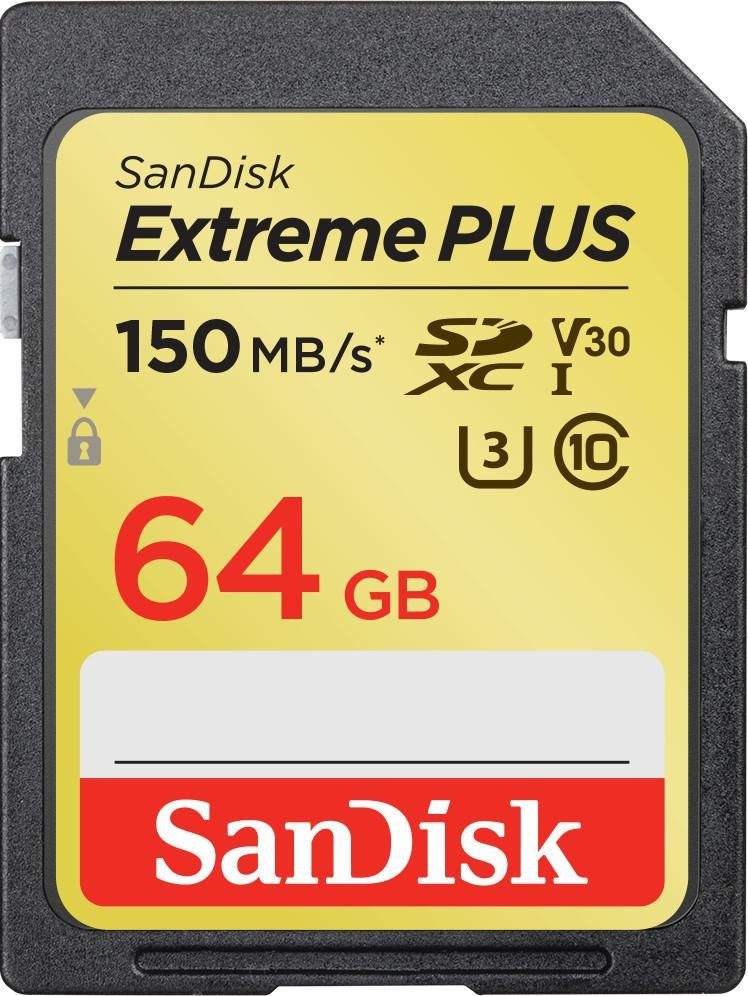 Karta SanDisk Extreme Plus SDXC 64 GB Class 10 UHS-I/U3 V30 (SDSDXW2-064G-GNCIN)