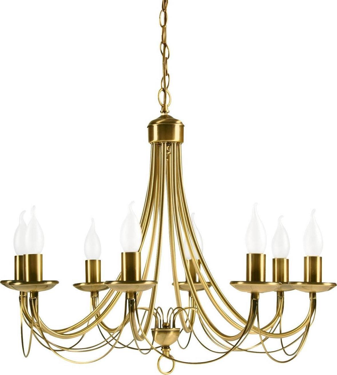 Lampa wisząca Candellux Wisząca LAMPA pałacowa MUZA 38-69187 Candellux żyrandol OPRAWA metalowa ZWIS na łańcuchu patyna