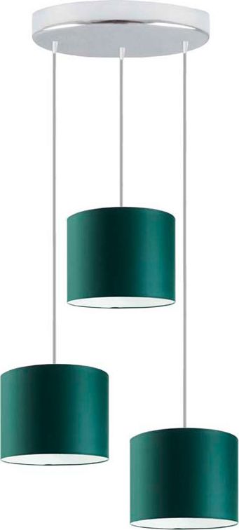 Lampa wisząca Lumes Okrągła lampa wisząca na chromowanym stelażu - EX444-Pueblis - 18 kolorów Czerwony