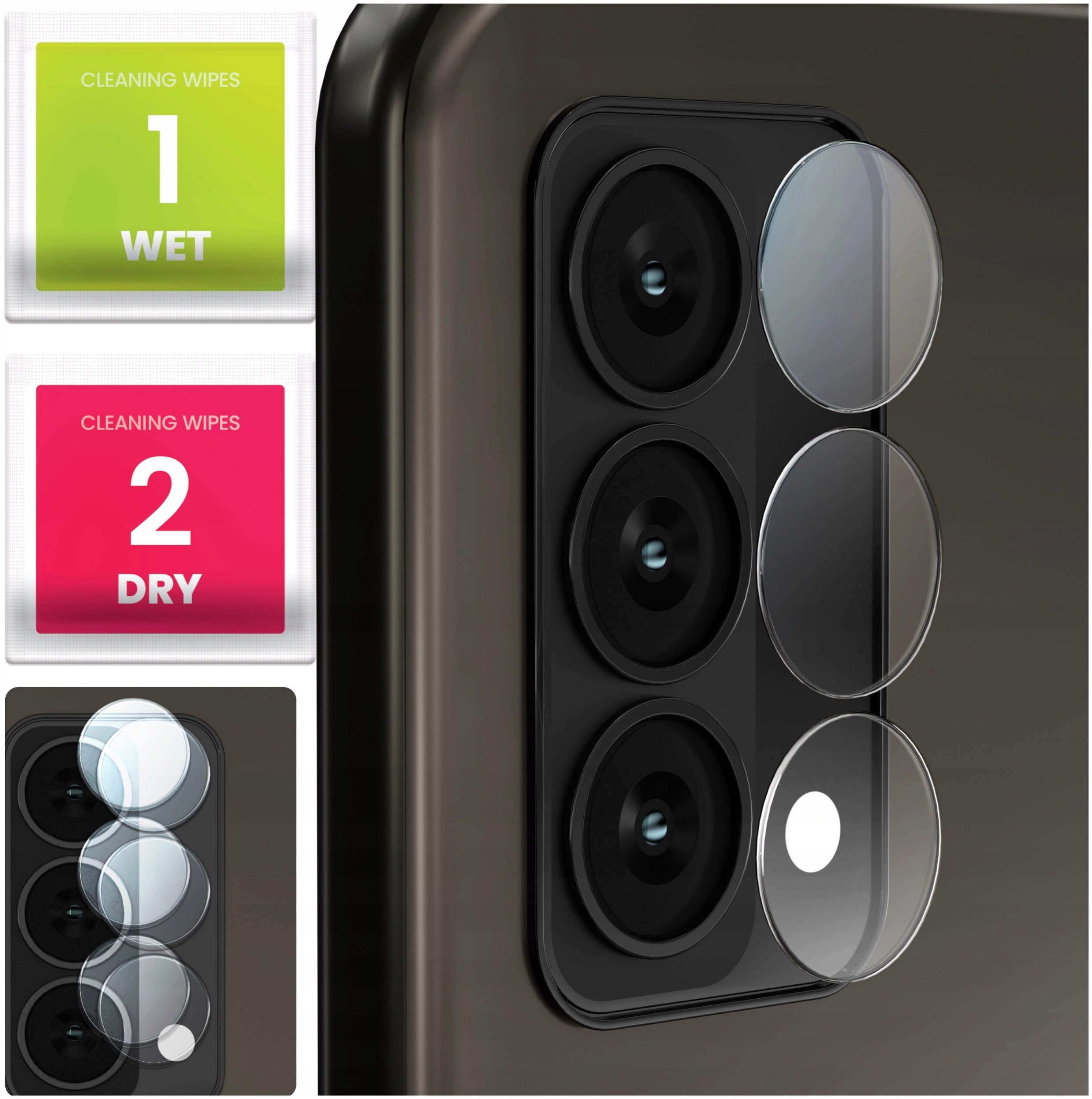 2-PAK Szkło Na Aparat Do Realme GT Master 5G (Hartowane, Na Obiektyw, 9H)