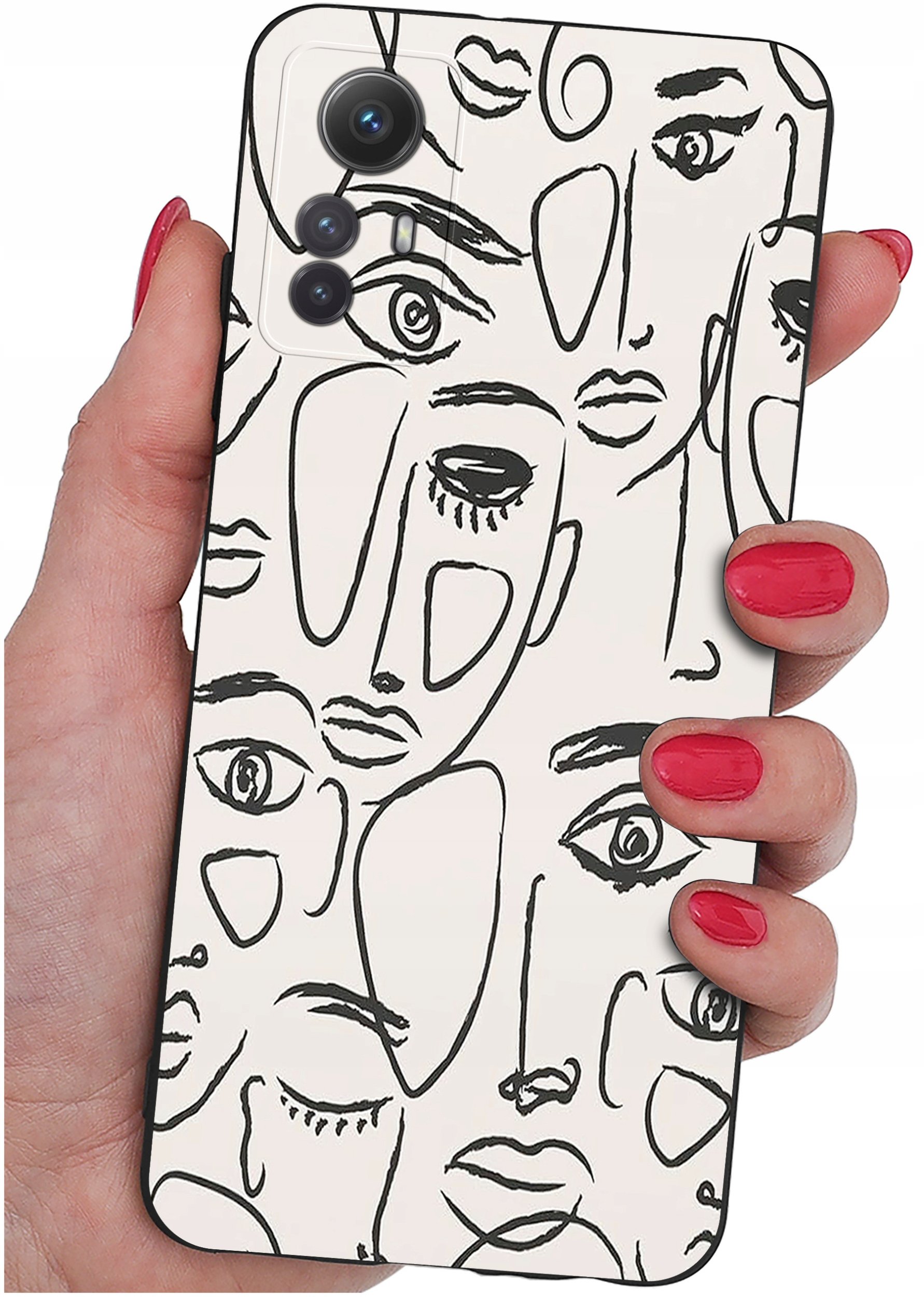 ETUI do Xiaomi Redmi Note 12S | WZORY | SILIKONOWE MATT CASE + SZKŁO 9H