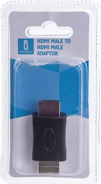 Adapter AV Aigostar Adapter HDMI męski na żeński czarny Adapter HDMI męski na żeński czarny