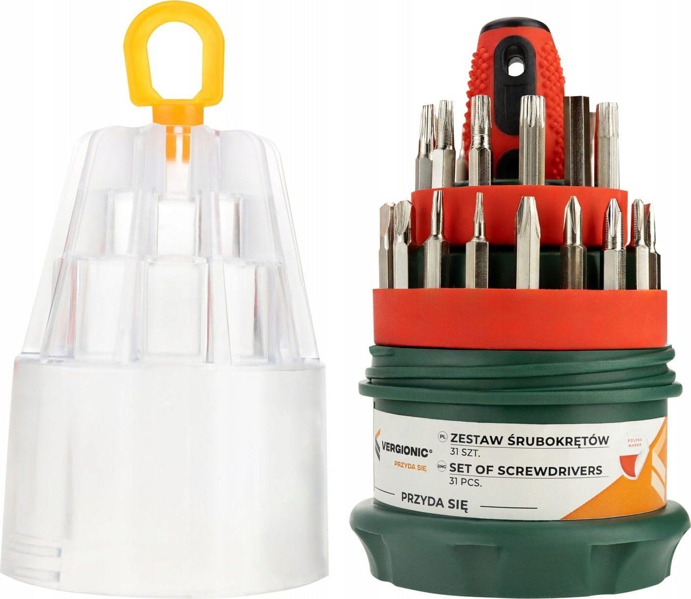 Zestaw śrubokrętów 31szt bity wkrętaki precyzyjne końcówki